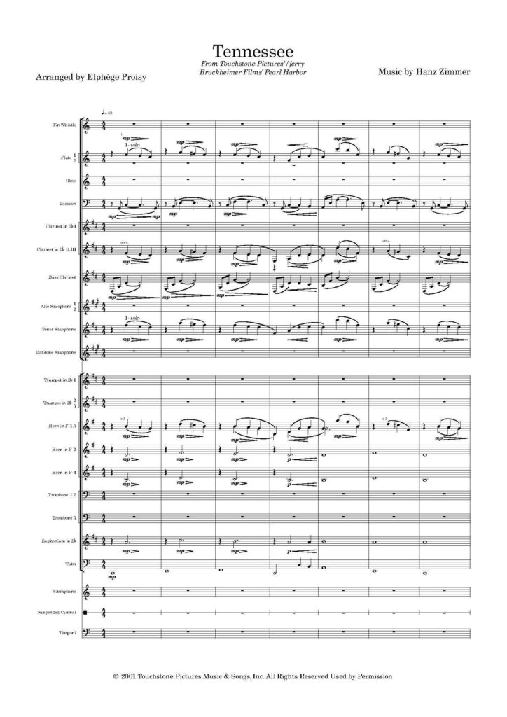 première page Tennessee from Pearl Harbor